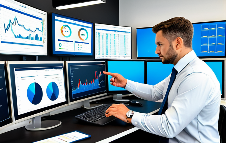 **

A professional logistics manager in a modern office setting, analyzing data dashboards on multiple screens, showcasing data-driven decision making. Fully clothed in appropriate business attire, safe for work, professional, perfect anatomy, correct proportions, well-formed hands, proper finger count, natural pose, modest clothing, appropriate content.

**
