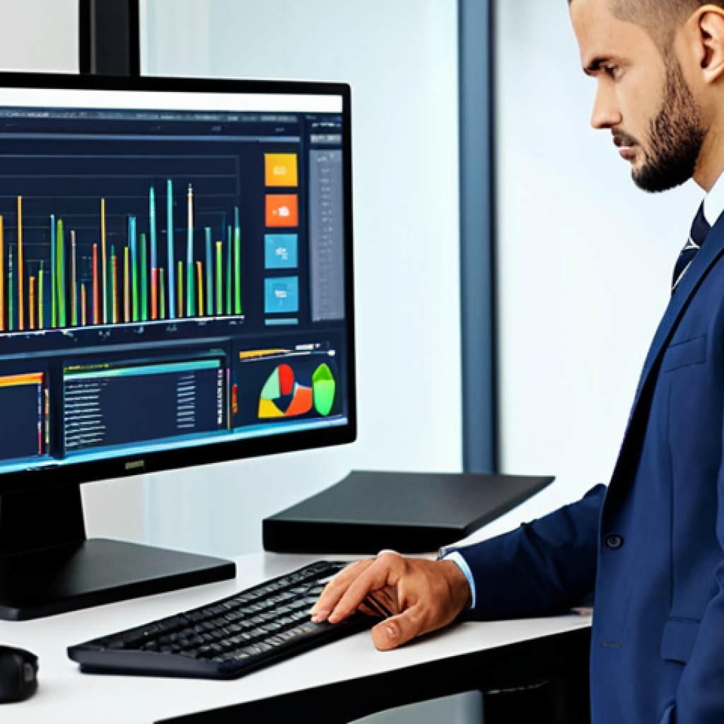Data-Driven Logistics Professional**
"A confident logistics information manager, fully clothed in professional attire, analyzing data on a computer screen in a modern office environment, charts and graphs visible, appropriate content, safe for work, perfect anatomy, correct proportions, professional, well-formed hands, proper finger count, natural body proportions, modest clothing."
**
